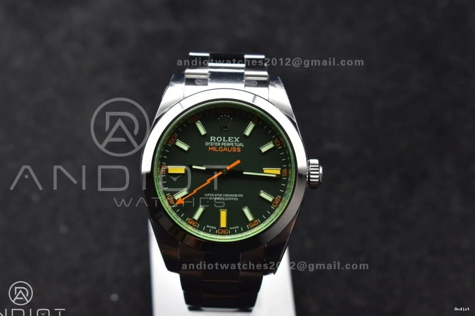 GV Edition 1:1 VSF Green Sapphire 904L Bracelet SS 904L SS Best Milgauss Black SA3131 116400 Real Dial on 0316